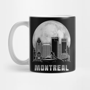 Montreal Canada Skyline Full Moon Mug